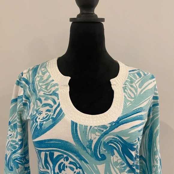 Lilly Pulitzer Marlina Dress Sea Ruffles Size XS Beach Worthy - Picture 4 of 9